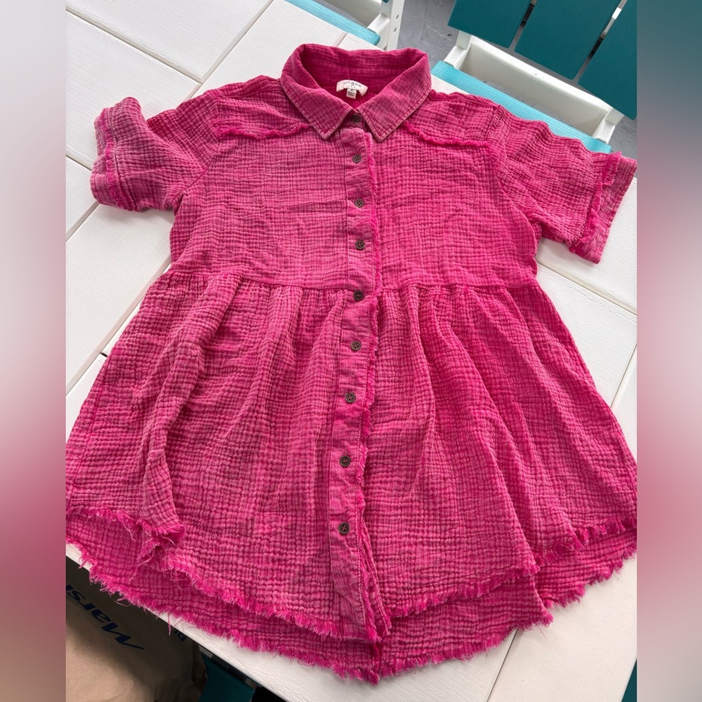 Women’s Pink Umgee Button Blouse